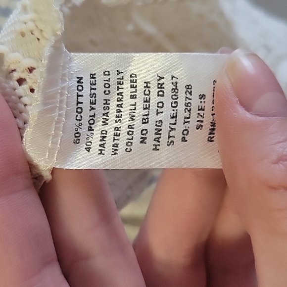 Nwt UMGEE Knit Handkerchief Hem Tank Top S - Picture 5 of 5